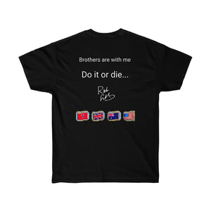 Legacy by KTT Ultra Cotton Robin Gibb 50 St. Cat’s ‘Sydney  Brothers & I...Do It Or Die” T-Shirt in Both Men’s & Women’s Sizes