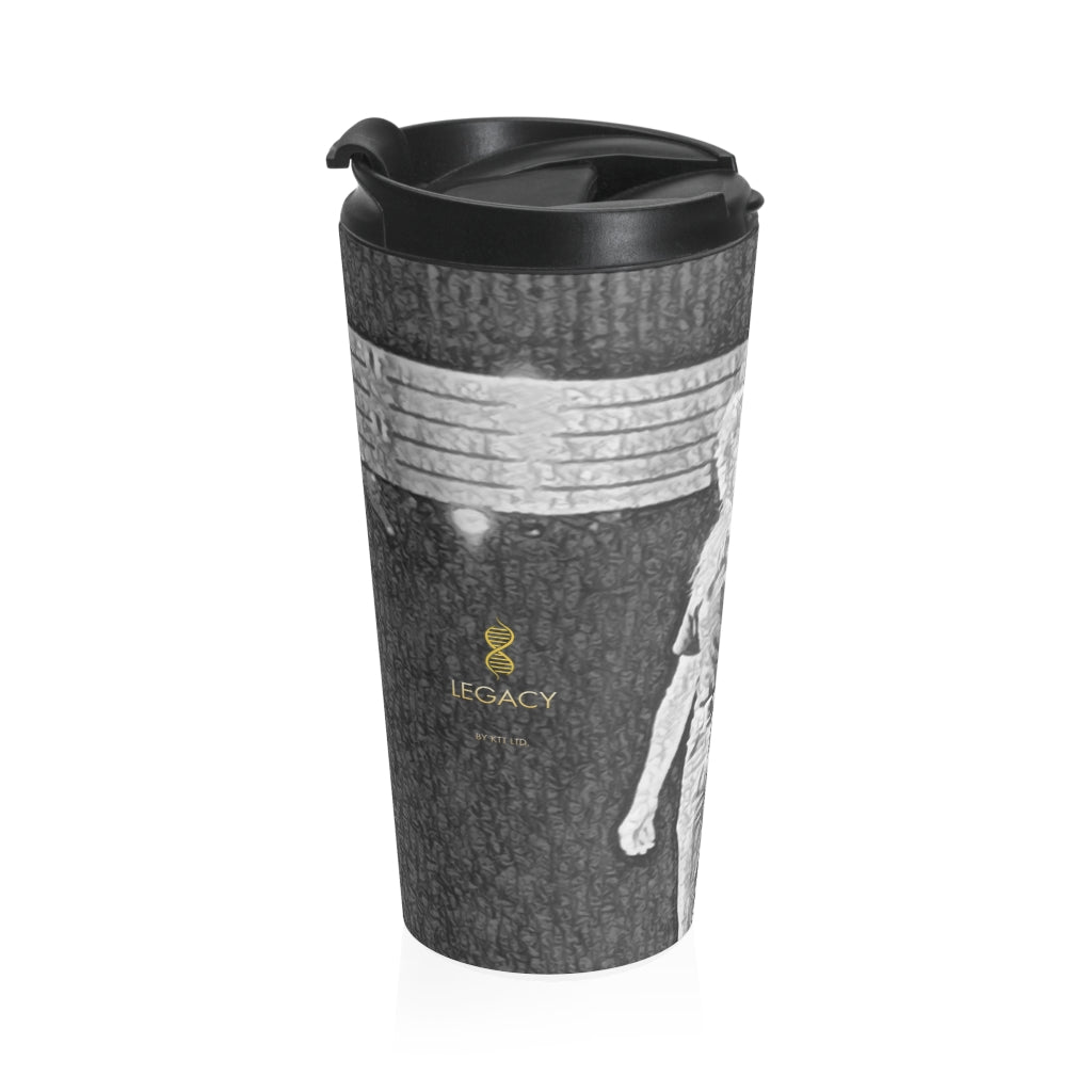 LEGACY by KTT Robin Gibb Signature Stainless Steel Travel Mug (Black & White On-Stage Version)