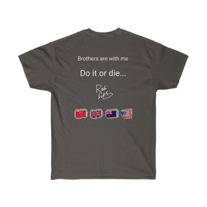 Legacy by KTT Ultra Cotton Robin Gibb 50 St. Cat’s ‘Sydney  Brothers & I...Do It Or Die” T-Shirt in Both Men’s & Women’s Sizes