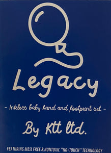 Quarantinies by KTT LEGACY Inkless Ink-Pads (for Casting a Baby's Handprints & Footprints, or a Pet's Paw-prints, with No Mess to Clean Up Afterwards