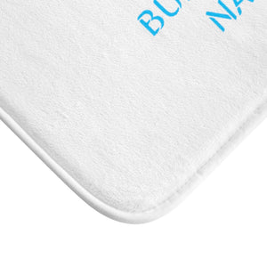 Bunneration Nation Bath Mat (Sky-Blue Print)