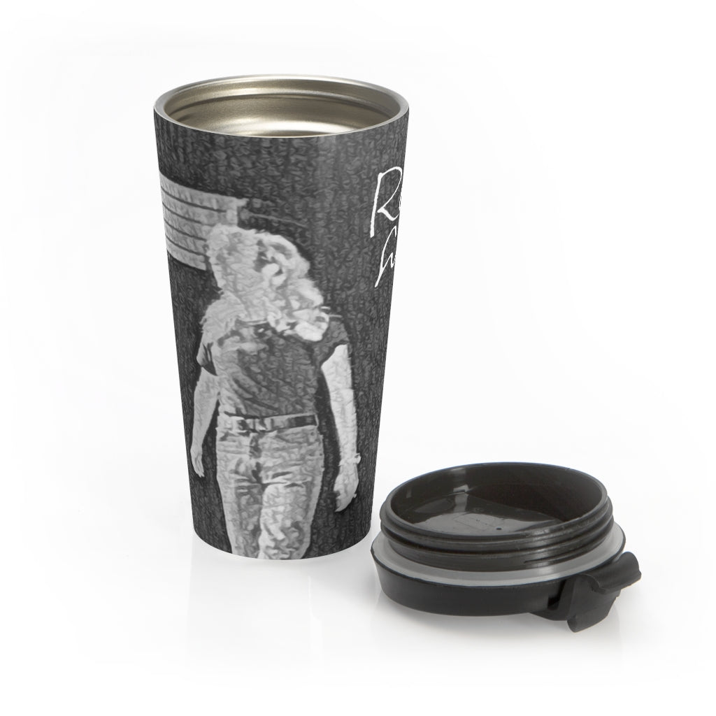 LEGACY by KTT Robin Gibb Signature Stainless Steel Travel Mug (Black & White On-Stage Version)