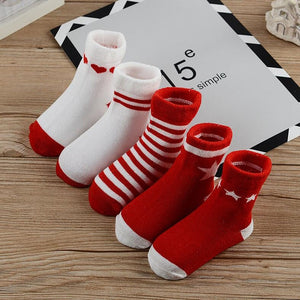 Thick, Warm, Cozy 100% Cotton ‘Tootsie-Toaster’ Socks for Babies & Toddlers - FREE SHIPPING -