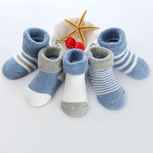 Thick, Warm, Cozy 100% Cotton ‘Tootsie-Toaster’ Socks for Babies & Toddlers - FREE SHIPPING -