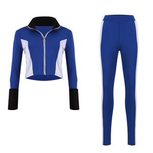 Two-Piece Loungewear Tracksuit in Either Dark Grey or Blue - FREE SHIPPING -