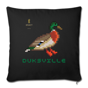 LEGACY by KTT DUKSVILLE Of (5D) Maine Throw Pillow Cover 18” x 18” - black