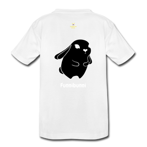 LEGACY by KTT 'Bunneration Nation' Premium Organic T-Shirt for Toddlers (of the new 'Bunni' Collection) - white