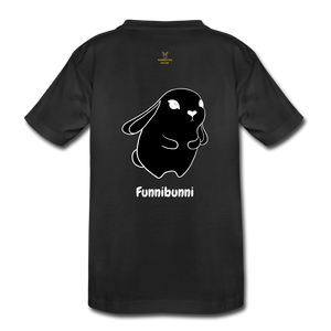 LEGACY by KTT 'Bunneration Nation' Premium Organic T-Shirt for Toddlers (of the new 'Bunni' Collection) - black