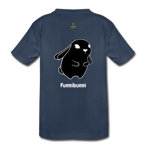 LEGACY by KTT 'Bunneration Nation' Premium Organic T-Shirt for Toddlers (of the new 'Bunni' Collection) - navy