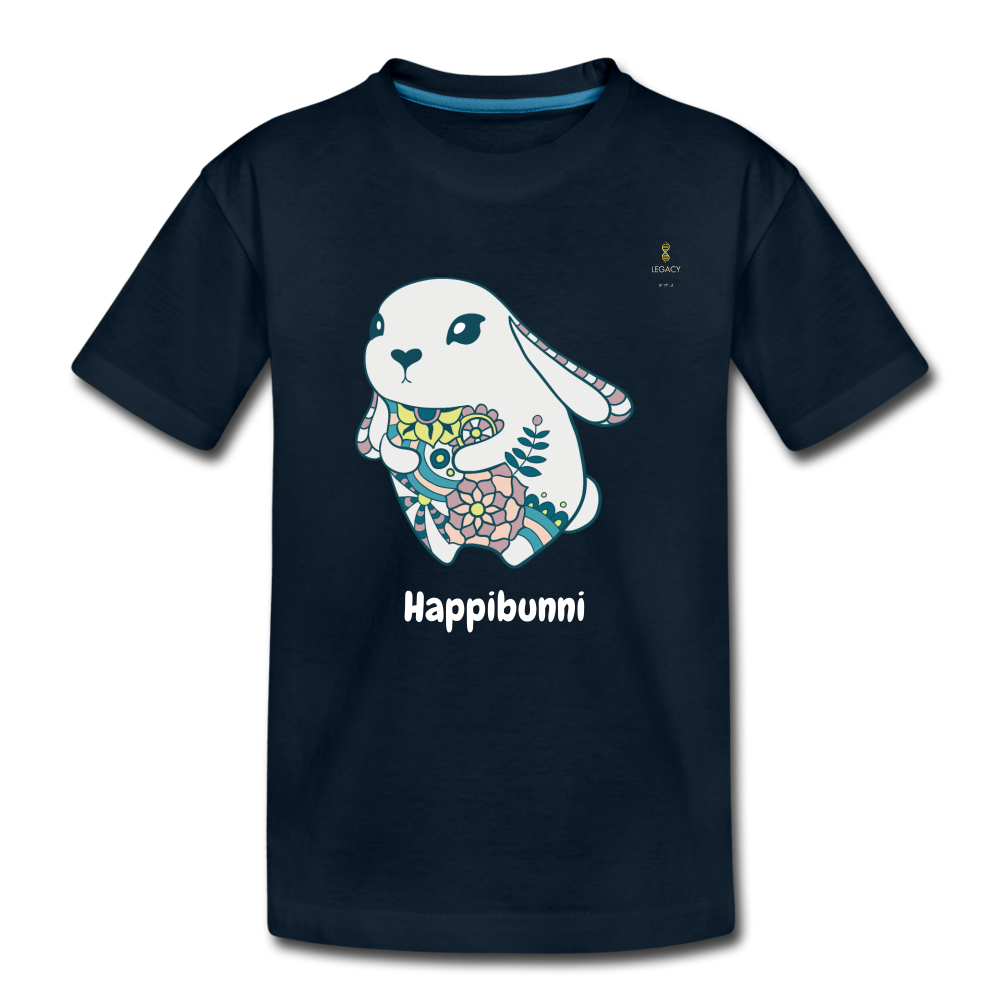 LEGACY by KTT 'Bunneration Nation' Premium Organic T-Shirt for Toddlers (of the new 'Bunni' Collection) - deep navy