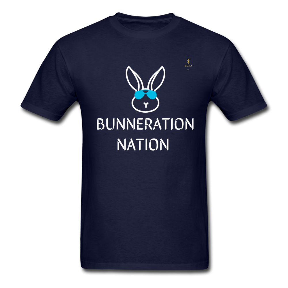 LEGACY by KTT's BUNNERATION NATION "Bunny Central" Men's T-Shirt - navy