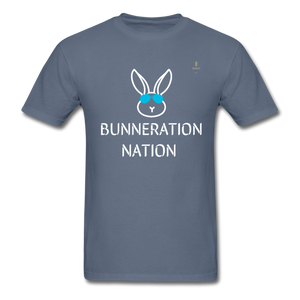 LEGACY by KTT's BUNNERATION NATION "Bunny Central" Men's T-Shirt - denim